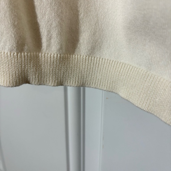 Talbots Ivory Lightweight Knit Turtleneck, Size Medium - Picture 7 of 9